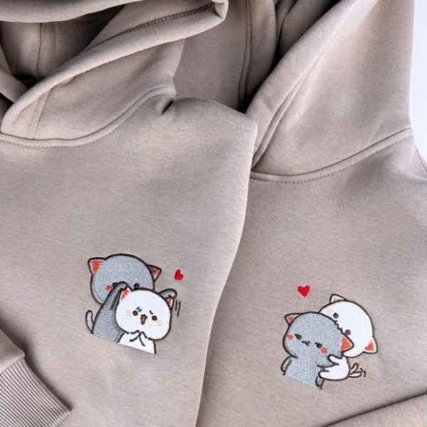 Hoodie  - Size Özel Nakış - Bej