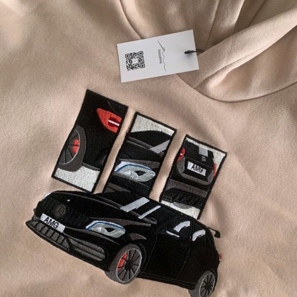 Hoodie  - Size Özel Nakış - Bej