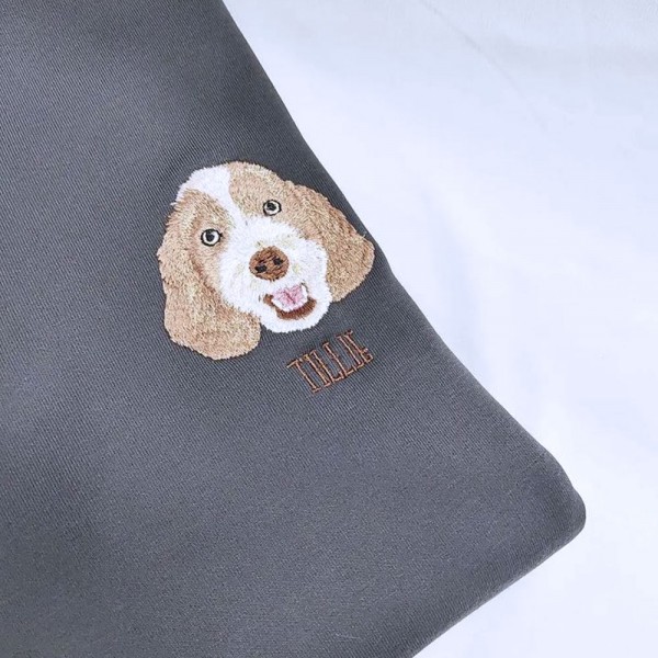 Sweat Bisiklet Yaka  - Size Özel Nakış - Gri